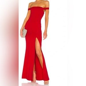 Lovers + Friends - Halter Neck Maxi Dress - Red